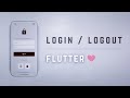 🔒📱 Email Login & Logout • Flutter Auth Tutorial ♡