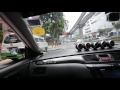 mitsubishi lancer evo9 boosting through the streets of kl