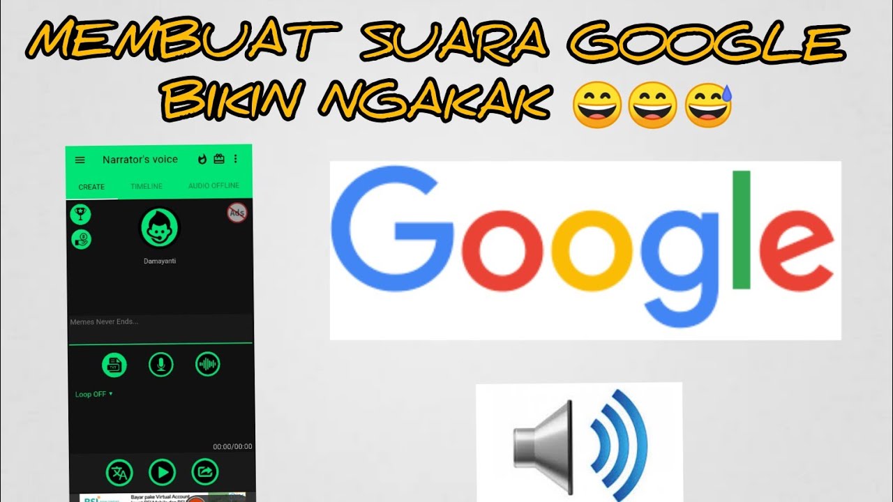 CARA MEMBUAT SUARA GOOGLE - YouTube