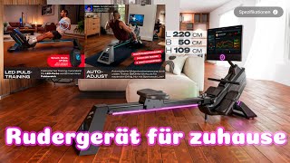 Sportstech Premium Rudergerät mit 21,5\