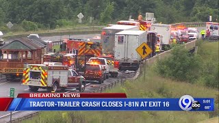 Traffic alert: Part of I-81 north closed just south of Syracuse