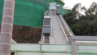 愉景灣愉景北商場至悦堤登山升降機山下觀望片段 (2017/02/02)