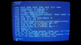 ATARI Basic Estimating Game
