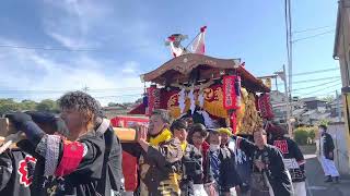 令和四年度戸島神社秋季大祭 畑支部だんじり 日曜巡行