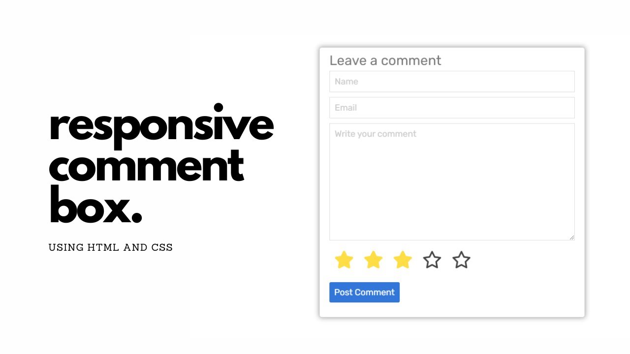 How To Create A Comment Box In Css At Otto Walters Blog