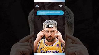 Luka leaks texts after Trade 🤯👀 #nba #nbabasketball #lakers #nbatrade