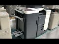 konica minolta bhc754e with finisher fs 535 make a brochure