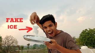 We Made Fake Ice|😯|हमने बनाई नकली बर्फ#experiment