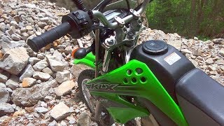 Kawasaki KLX125 走ってみた111【林道黒金山徳和線】