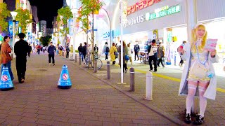 Ikebukuro in Tokyo 🐶🍻 Night Animate Street ♪ 💖4K non-stop 1 hour 01 minutes