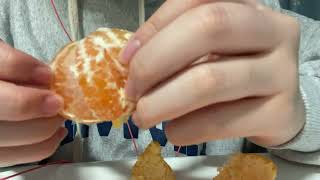 【ASMR】みかん🍊を食べる音フェチ 咀嚼音です