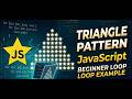 Right Triangle Star Pattern ⭐ | JavaScript Pattern Printing