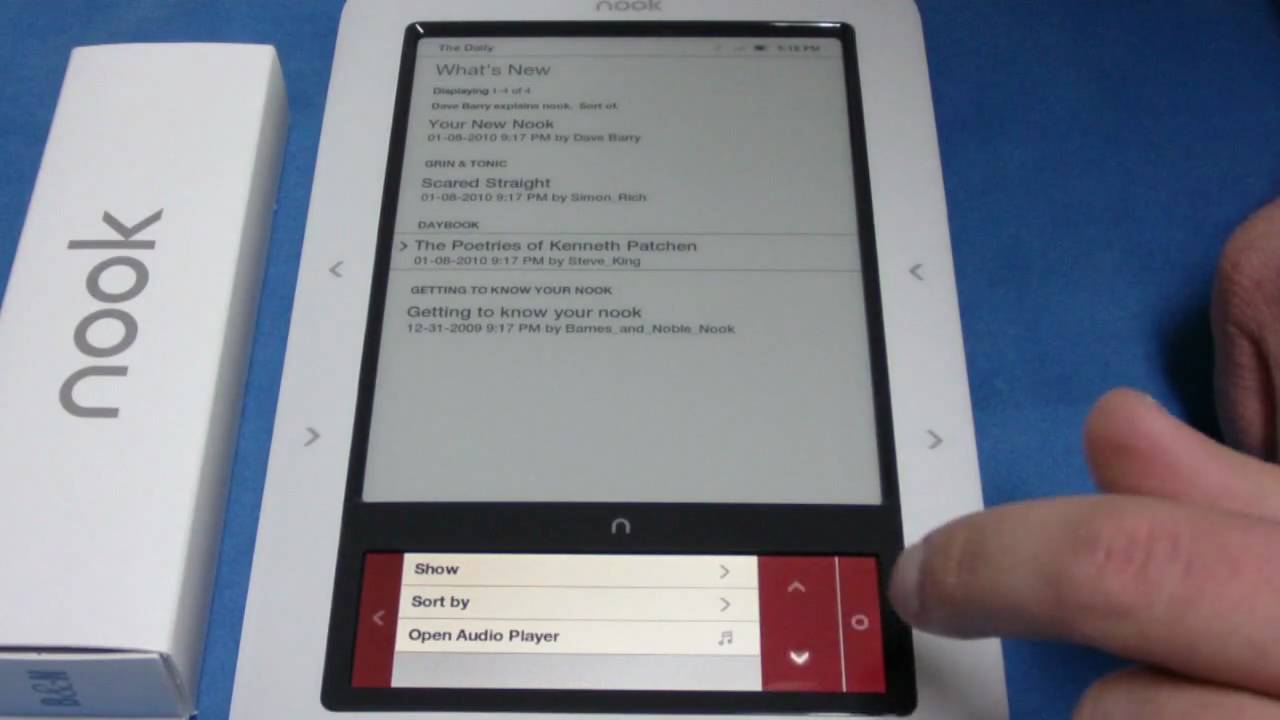 Barnes & Noble Nook Unboxing And Overview - YouTube