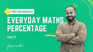 Percentage | Increase and Decrease | Reverse Percentage | Conversion | word Problems | Everyday Math