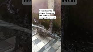 Dekor alami indahnya gaharu super hasil hasil carving menggunakan air #shorts #viral #video #fyp