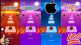 Tiles hop - Realme vs Oppo vs iphone vs itel - @Smashgaming0 #realme #oppo #iphone #itel #ringtone