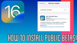How To Install iOS 16 Public Beta In Less Then 5 Minutes! |