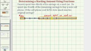 Ex: Determine an Original Amount From a Fractional Amount Given