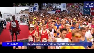 Mongolian runner wins right for Rio 2016 Olympics