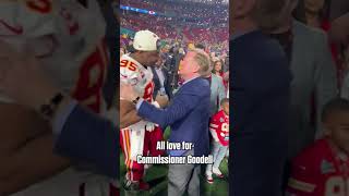 All love for Commissioner Goodell 🏈❤️ #shorts #Superbowl #NFL #Chiefs