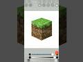 Realist Minecraft Grass Block - WolFox Games Plus // #minecraft #shorts #drawing #viral #emalta