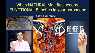 When Natural Malefics become FUNCTIONAL Benefics in your horoscope