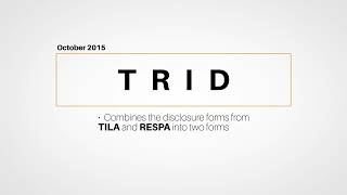 TILA-RESPA Integrated Disclosure Rule