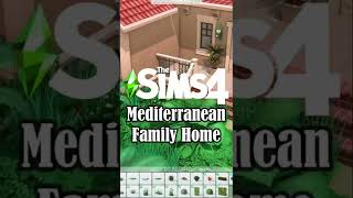 Mediterranean Family Home 🌺 // Sims 4 Speed Build #Shorts