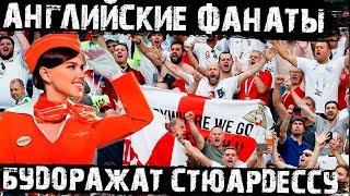 Английские фанаты бурно отметили победу в самолёте! Стюардесса в шоке!