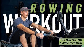 20 Minute Power Rowing Workout - Rowing Machine HIIT