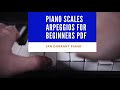 Piano Scales and Arpeggios for Beginners pdf