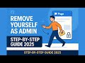 How to Remove Yourself as Admin on a Facebook Page in 2025 | Leave Your Admin Role on FB Safely
