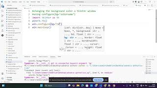 Changing the background color of a tkinter window in python-1? Python Tkinter Tutorial