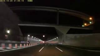 車載動画/月夜 首都高速神奈川2号三ツ沢線.横浜駅西口～横羽線～大黒線～湾岸線.湾岸環八 2018-10-28 夜/A Taxi Driver's View of Tokyo vol.63