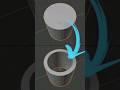 How to make Hollow Cylinder in Blender #cgian #blender #b3d #3dmodeling