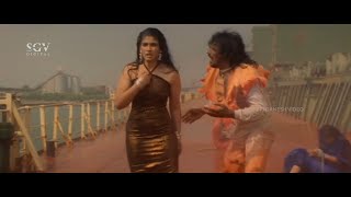 Upendra Removes Raveena Tandon Dress to Save Lover | Upendra Kannada Movie Best Scene