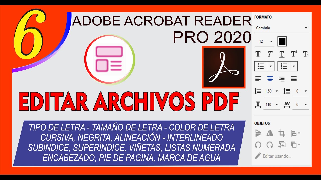 EDITAR ARCHIVOS PDF En Adobe Acrobat Reader PRO 2020 - Fácil Y Rápido ...