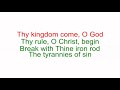 Thy Kingdom Come, O God! (Pipe Organ Sing-Along With Words)