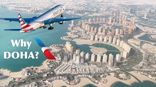 Why did AMERICAN AIRLINES start flying to DOHA? 🇶🇦