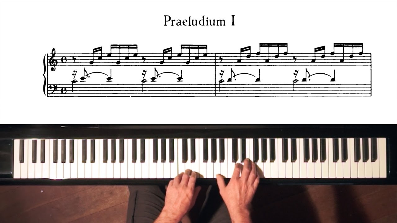 Bach Prelude And Fugue No 1 Well Tempered Clavier Book 1 With Harmonic
