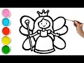 BEST FAIRY PRINCESS DRAWING || How to draw a BEAUTIFUL Fairy PRINCESS || Creative Corner