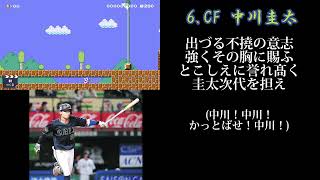 オリックスバファローズ2023年開幕戦スタメン応援歌1-9＋α【スーパーマリオメーカー2】