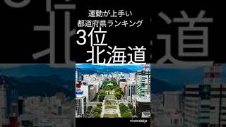 運動が上手い都道府県ランキング