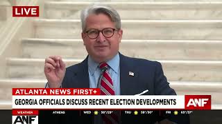 WATCH LIVE: Sec. of State Brad Raffensperger discusses recent developments in Georgia's elections