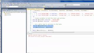 Using SQL Variables in a Batch