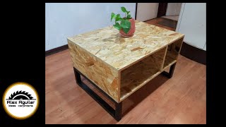 Mesa de centro con OSB