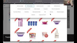 Des produits Tupperware mise en vente à rabais sur le site de Tupperware et offert à tous!