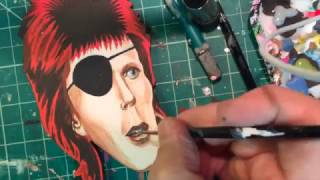 David Bowie Animated Wooden Toy