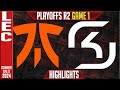 FNC vs SK Highlights Game 1 | LEC Playoffs Upper Round 2 Summer 2024 | Fnatic vs SK Gaming G1