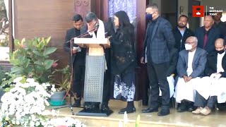 Meghalaya MLA Charles Pyngrope breaks down while delivering eulogy at his son's funeral